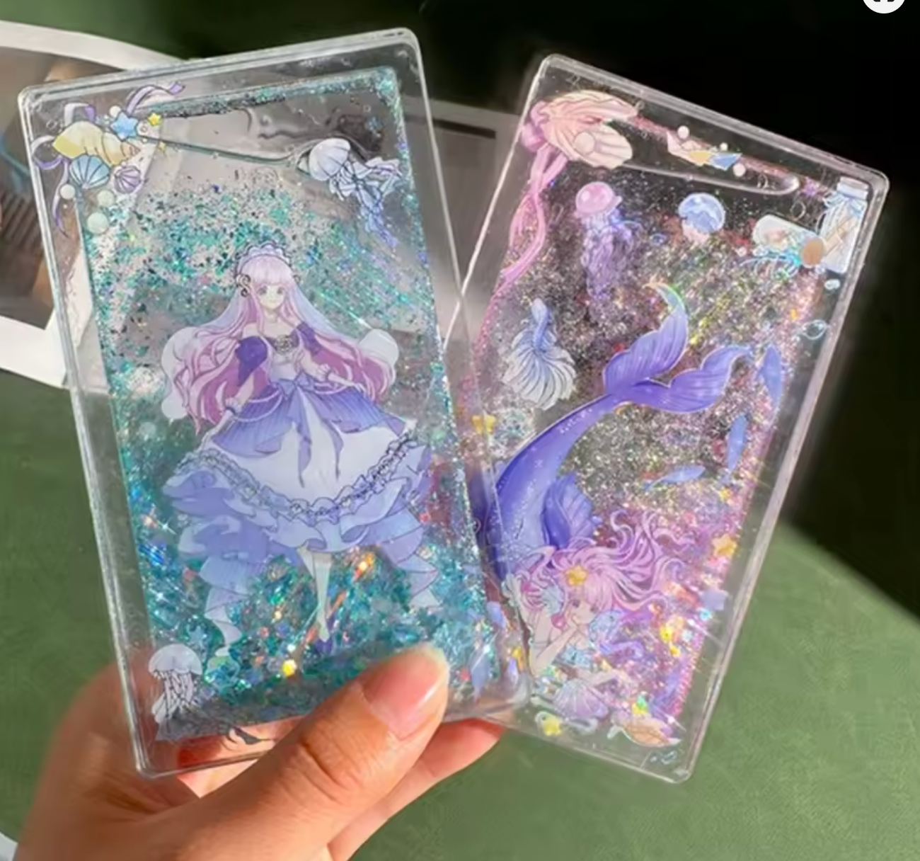 Acrylic Quicksand & Shaker Design Plate Set – 4-Piece Kit (2 Sizes Available)