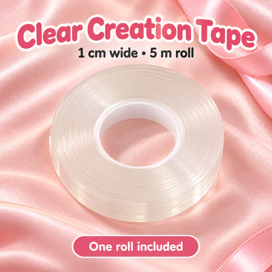 Beads Creation Tape – 1 cm Width (5 m Roll) on a soft blush pink background