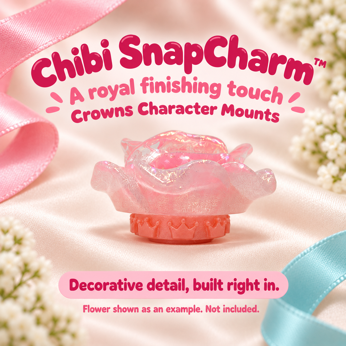 Crowns character mounts with simple crown details — flower-example